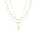 thumbnail image 2 of Blaniy Layered Necklaces for Women Dainty Gold Necklace Pearl Cross Necklace Choker Trendy Jewelry Gifts for Her, 2 of 6