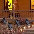 thumbnail image 4 of Spooky Halloween Crow Decorations with Realistic Black Bird Design - Yard Stake for Garden Party and Christmas Tree Topper Outdoor Ornaments for Themed Display U, 4 of 7