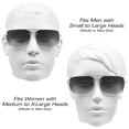 thumbnail image 3 of proSPORT Reading Sunglass No Line Sun Reader Aviator Men Women NOT Bifocal, 3 of 5