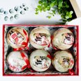 thumbnail image 4 of Juego de 6 bolas de espuma para árbol de Navidad de 8 cm, colgantes para decoración, adornos de ciervo rojo para el hogar, Año Nuevo 2024, Navidad Deco4, 4 of 5