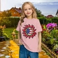 thumbnail image 5 of ZACPNCV Flag Shirt for Toddler Kids Boys Girls USA Flag T-Shirt 4th of July Shirt Patriotic Tee Tops Pink 7-8 Years, 5 of 9