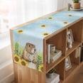 thumbnail image 6 of Table Runners 90 Inches Long Dress Scarves, Groundhog Day Farmhouse Coffee/Dining/Kitchen Table Runner for Living Room, Sunflower Spring Floral Botanical Blue 13x90 Inch, 6 of 9