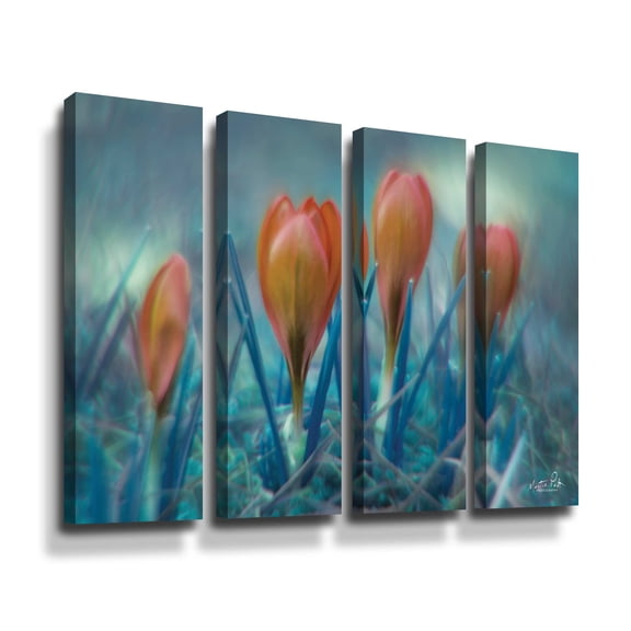 Artwall Different Kind of Spring, 4 Piece Gallery Wrapped Canvas Set by Martin Podt
