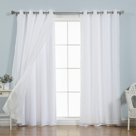 Best Home Fashion Tulle Lace and Nordic White Mix & Match Curtain Panels (Set of (Best Windows 8 Activator)
