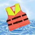 thumbnail image 2 of LIIPEE Girls Boys Swimwear Sleeveless Coast Guard Approved Life Vest Swimsuit Cute Beach Pool Party Buoyancy Life Vest,Orange,One Size, 2 of 4