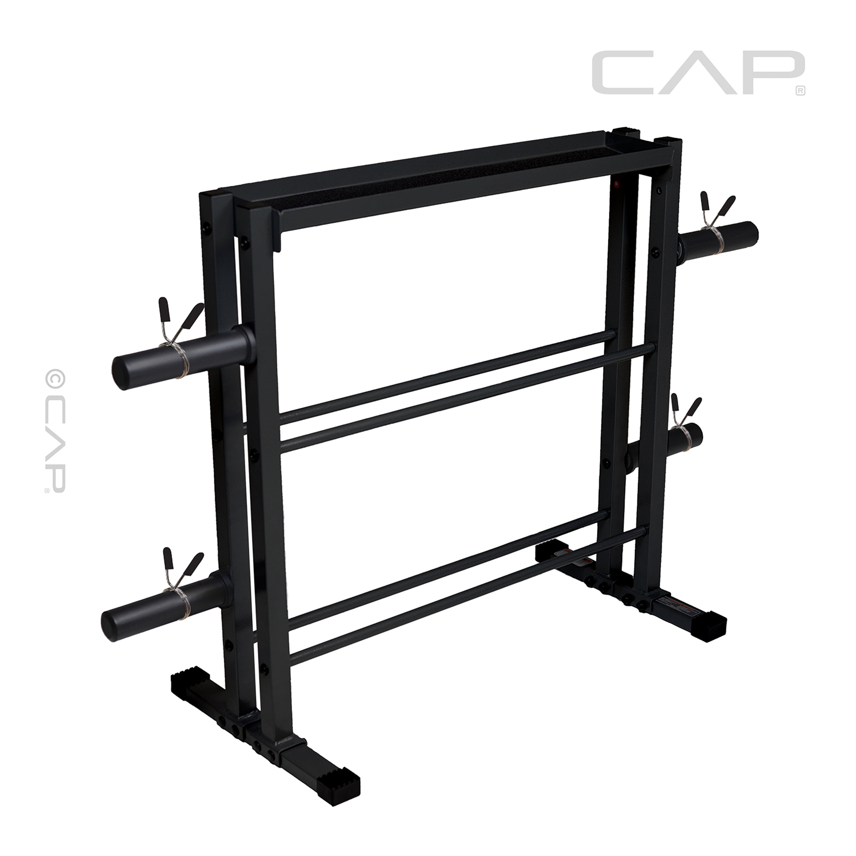 CAP 3-Tier Storage Rack for Kettlebells, Dumbbells & Olympic Weight Plates