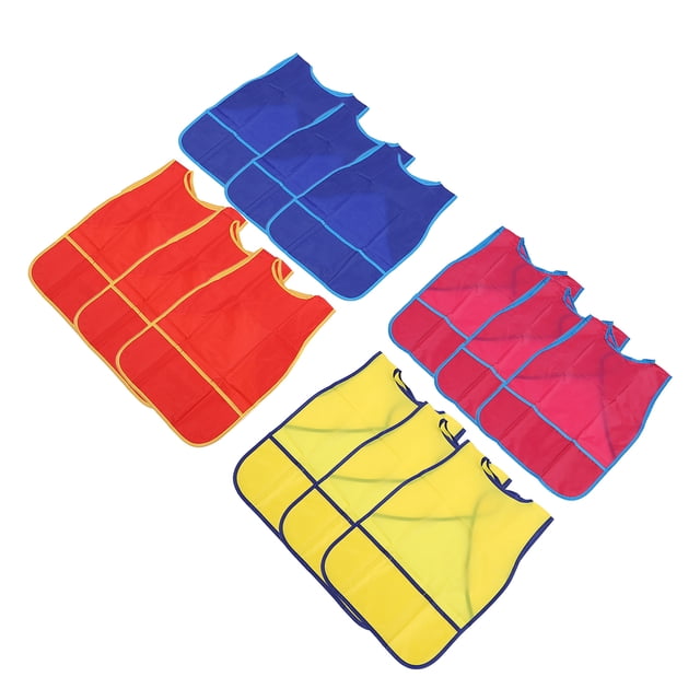 Smocks de Arte Infantil, 12 piezas impermeables para niensos Ajustables Pinta delantales para pintar para nienas