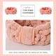 thumbnail image 4 of Bandas para el cabello Bowknot de cara ajustable Coral Fleece Diadema deportiva Accesorios de peinado para maquillaje de spa Cuidado de la Ropa, zapatos y accesorios Miscelánea Rojo brillante Minnieouse AP010837-10, 4 of 6