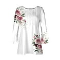 thumbnail image 5 of Women Summer Tops Cotton Womens Blouses for Skirts Grey Shirts for Women Dressy Casual Plus, 5 of 5