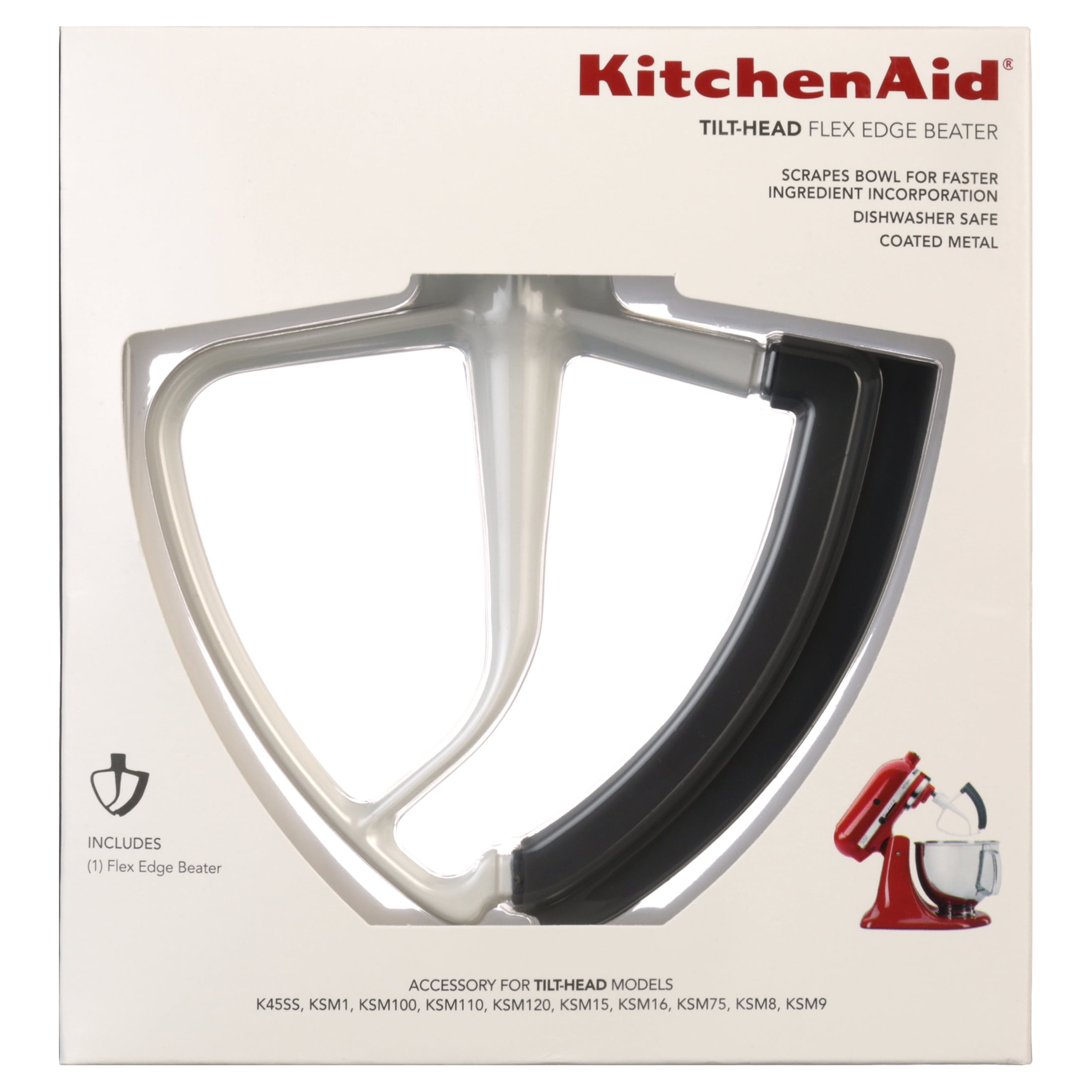 kitchenaid 5 quart tilt head flex edge beater