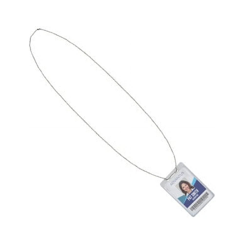 Advantus ID Badge Holder Chain, Ball Chain Style, 36" Long, Nickel Plated, 100/Box