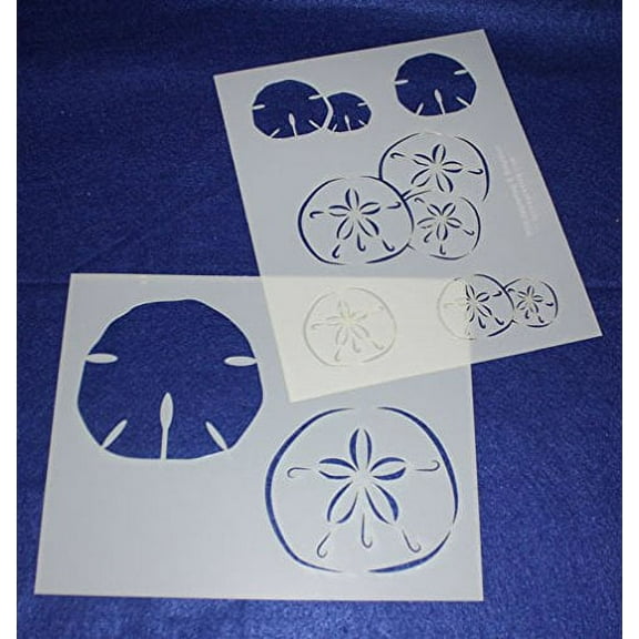 Sand Dollar Stencils Mylar 2 Pieces of 14 Mil 8" X 10" - Painting /Crafts/ Templates