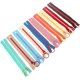 thumbnail image 1 of Lote de 10 Fermetures éclair en Résine de 10 couleurs différents 30cm et le Zip en Anneau, 1 of 5