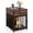 Style C, variant on Dog Crate Furniture for Small Dogs,Wooden Puppy Kennel with Charging Station & Drawer, Rustic Brown