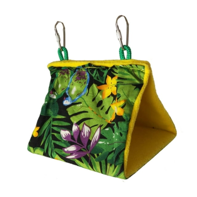 Tropical Rainforest Bird Cage Hanging Tent Swing With Sunshade For Small Pet Birds And Finches