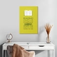 thumbnail image 2 of Elephant Stock Escape In Reading Wall Art - Vertical Canvas Wall Art - Living Room Wall Decor - Inspirational And Typography Canvas - Yellow And White Decor - 16" x 24", 2 of 8