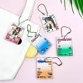 thumbnail image 3 of Creative Acrylic 1-inch Photo Frame Keychain 1 Inch ID Photo Small Card Photo Holder Slide-in Design Photo Storage Frame Keyring For Idols, 3 of 9