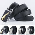 thumbnail image 2 of Bangcool Ceinture pour Homme Classique Ajustable Ceinture Décontractée Ceinture à Cliquet Ceinture Habillée avec Boucle Automatique, 2 of 2