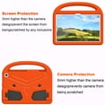 thumbnail image 3 of Portable Heavy Duty Kids Case for Amazon Fire Max 11 13th Generation 2023, EVA Shockproof Armor Military Grade Lens Protection Case with Kids Friendly Handle Foldable Stand Bracket Case, Orange, 3 of 10