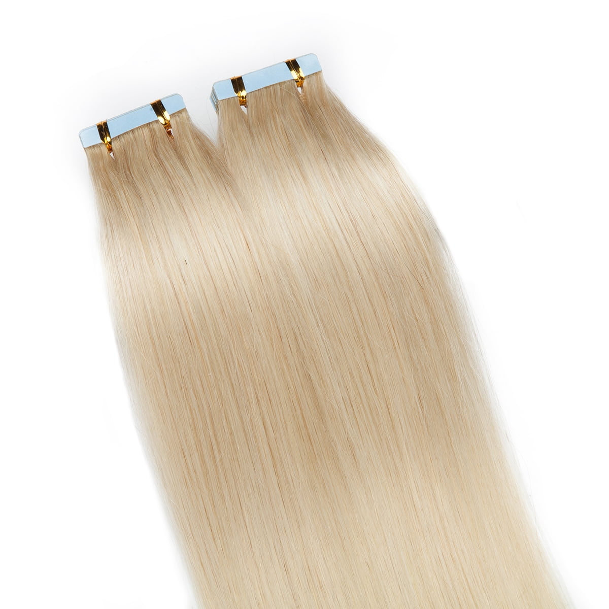 SEGO Tape in Hair Extensions 100% Real Remy Human Hair Long Straight Gold Hair Acessories Clearance