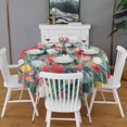 thumbnail image 2 of Pioneer Flower Floral Print Pattern Round Tablecloth 60"x60",Wrinkle Wipeable Table Cloth for Kitchen Dining Room Picnic Patio Party, 2 of 6