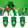 thumbnail image 5 of ZPAQI St Patrick Green Hat Shamrock Cowgirl Hat Irish National Day Celebration Cap, 5 of 15