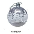 thumbnail image 3 of Fwttom Christmas Ornaments - 2.36" Transparent Christmas Ball Ornaments, Shatterproof Christmas Tree Ornaments for Holiday Wedding Party Indoor Outdoor, 6pcs Christmas Ornaments Set, 3 of 9