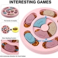 thumbnail image 3 of Juguetes educativos para perros, dispositivo de terapia interactiva, comedero lento para perros, mejora del coeficiente intelectual canino, juego de entrenamiento para perros (rosa), 3 of 5