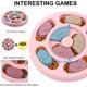 thumbnail image 3 of Juguetes educativos para perros, dispositivo de terapia interactiva, comedero lento para perros, mejora del coeficiente intelectual canino, juego de entrenamiento para perros (rosa), 3 of 5
