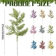 thumbnail image 3 of Christmas Tree Picks Sprays 10.6 Inch Glitter Artificial Pine Needles Branches Twigs Fake Pine Stems Picks for Xmas Tree Holiday Arrangement Crafts DIY Garland Wreath Home Decor, 3 of 9