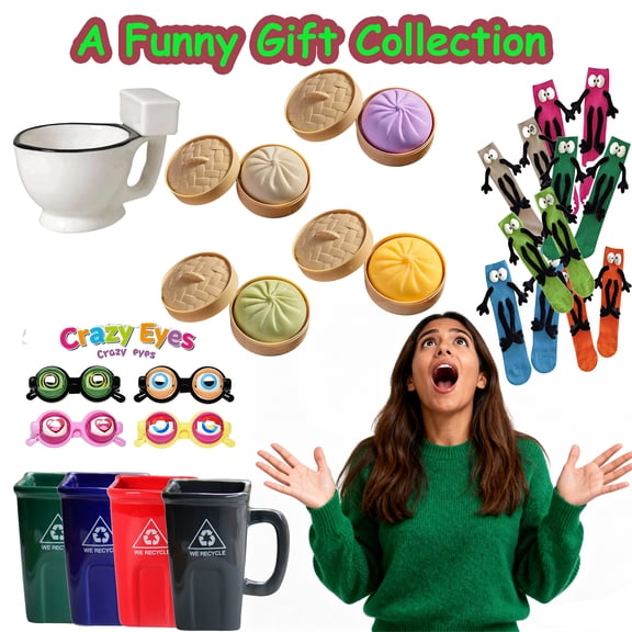 Trash Can Cups Toilet Style Ceramic Coffee Mug, Quirky Strange Alien Tea Cup for Hot Drinks Cocoa Milk, Funny Gag Gift for Men Women, White Elephant Gift, Christmas Stocking Stuffer, AKLJWH, Blue