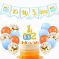 thumbnail image 1 of Artículos de fiesta DOMOO OF DREAMS Pumpkin 1/2 Birthday Blue, 1 of 5