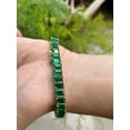 thumbnail image 4 of Baguette Green Emerald Gemstone Tennis Bracelet 925 Sterling Silver Wedding Jewelry 18K Gold Plated Unisex Bracelet Anniversary Gift, 4 of 5