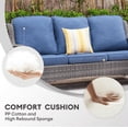 thumbnail image 4 of Vcatnet Direct 5 Pieces Outdoor Patio Furniture Sectional Sofa All-weather Conversation Set with Coffee Table for Garden,Poolside,Denim blue, 4 of 7
