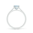 thumbnail image 2 of Angara Natural 1.2 Ct. Aquamarine Fashion Ring in 14K White Gold for Women (Ring Size: 3), 2 of 9