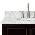 thumbnail image 4 of Ariel Stafford 30.5 In. Single Oval Sink Vanity With Carrara White Marble Countertop W/1.5" Edge In Espresso, 4 of 9