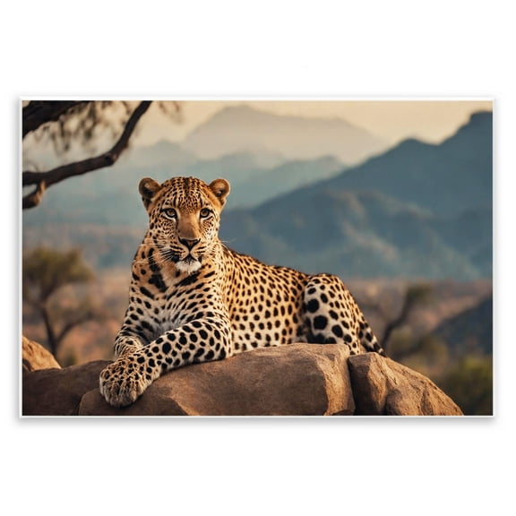 Stupell Industries Intense Watching Cheetah Animals Photography Unframed Art Print Wall Art, 15 x 10