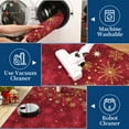 thumbnail image 6 of Christmas Snowflake Area Rug Non Slip Entryway Washable Rugs Holiday Throw Carpet Low Pile Soft Floor Mat for Hallway Bedrooms Bathroom, 6 of 8