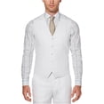 thumbnail image 2 of Perry Ellis Chaleco de lino con cinco botones para hombre, blanco, XX-Large Perry Ellis cinco botones, 2 of 2
