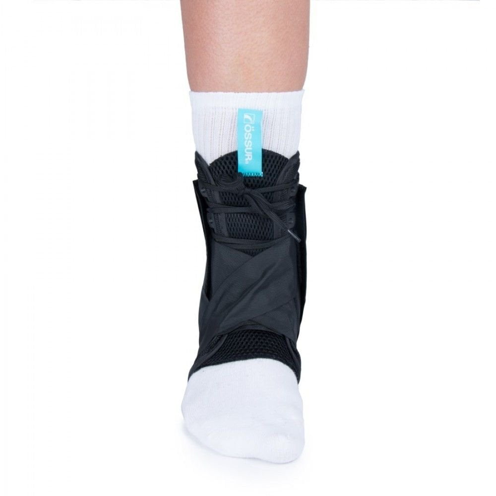 Ossur FormFit Black Ankle Brace with Figure 8 Lace Up for Either Foot