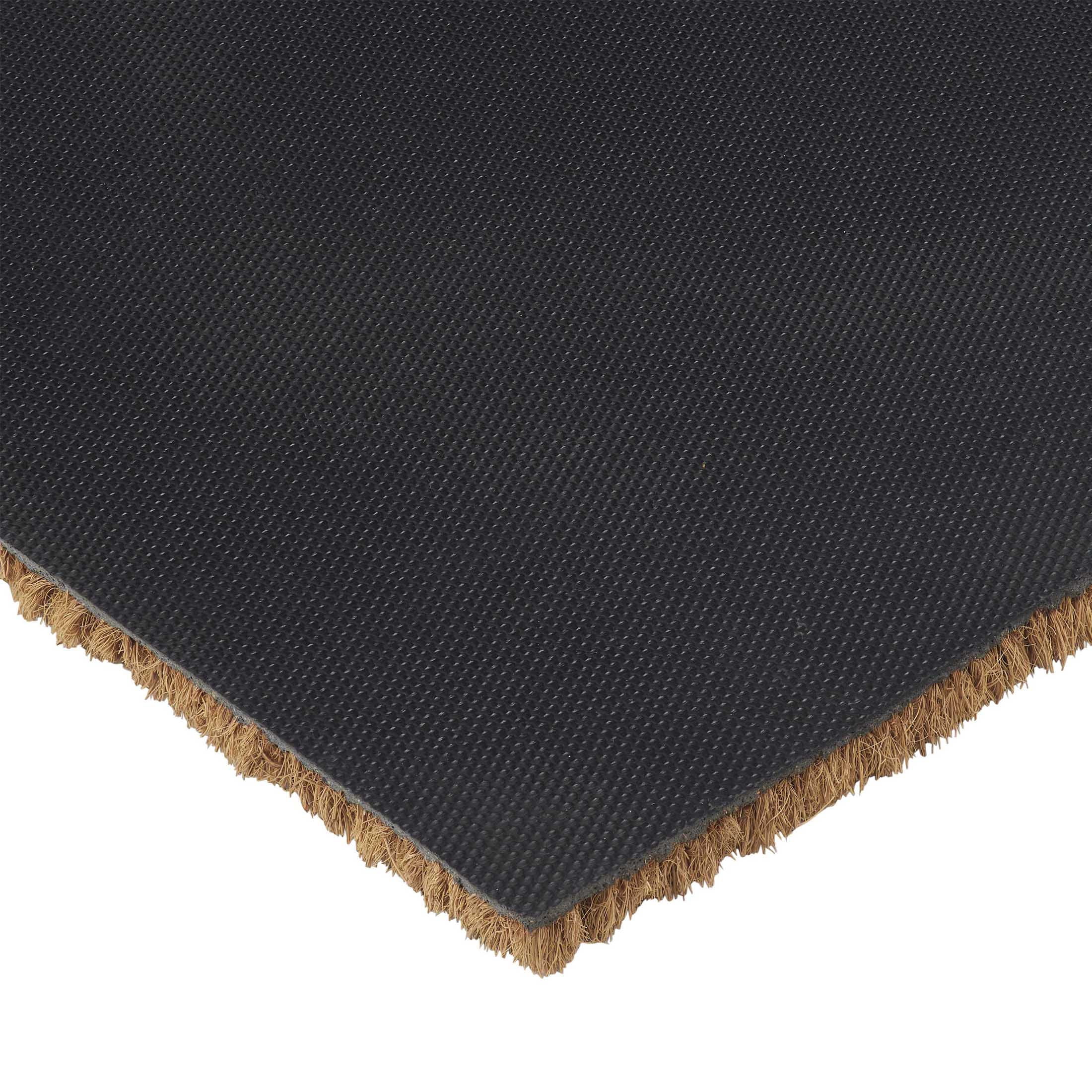 My Texas House White Bow Outdoor Coir Doormat, 18" x 30"