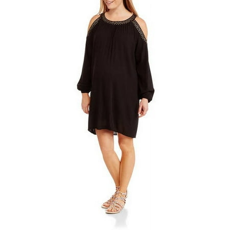 Whoa, Wait Maternity Cold Shoulder Gauze