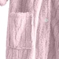 thumbnail image 5 of Sofwtay Women's Plus Size Cable Fleece Hooded Button Front Long Bath Robe with Side Pockets for Ladies Loungewear Sleepwear, 5 of 8