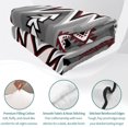 thumbnail image 4 of Twin XL Quilt Set 68''x98'', Red Gray Lightweight Bedspread Coverlet Set with 2 Pillow Shams, Southwest Retro Ethnic AztecTexture Bohemian Breathable All Season Quilt Bedding for Dorm/Guest Room, 4 of 9