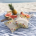 thumbnail image 4 of 2 Pack Outdoor Waterproof Throw Pillow Covers,Pastoral Retro Flowers Decorative Square Pillow Case Patio Pillowcases for Chair Couch Sofa 16x16in, 4 of 9