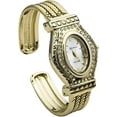 thumbnail image 3 of Blekon Collections Quartz Womens 29mm Case Oval Dial Western Style Cuff Bangle Watch(Analog), 3 of 5