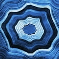 thumbnail image 2 of Grey, Jace 15x15 White Modern Wood Framed Museum Art Print Titled - Blue Agate rings, 2 of 4