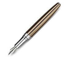 Caran d'Ache Leman Caviar Silver Fountain Pen - Fine