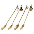 thumbnail image 2 of 4Pcs Cretive Halloween Pendant Spoons Dessert Forks Coffee Spoons Stirring Spoons, 2 of 9