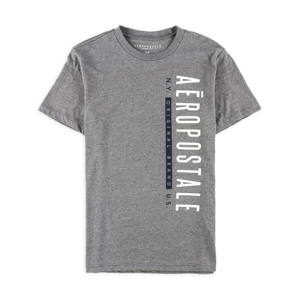 Aeropostale - Camiseta con gráfico original de la marca para hombre, gris, extra pequeña Aeropostale Camiseta gráfica